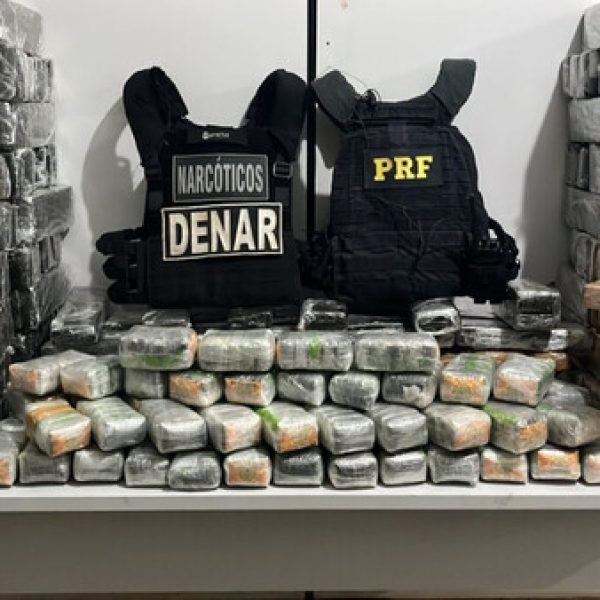 Ação conjunta prende motorista de ônibus com maconha e haxixe